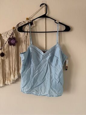 Light Blue Spaghetti Strap Camisole Top